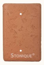 Stonique® Blank Switch Plate Cover in Terra Cotta